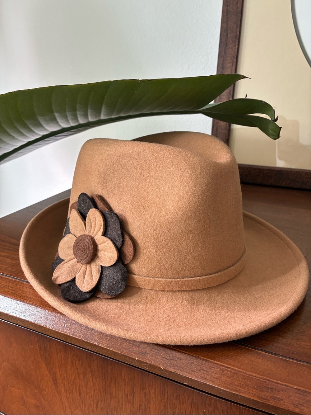 August Women Fedora Hat Wool, Size M
